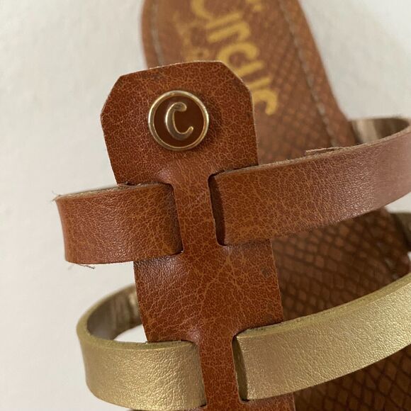 Circus by Sam Edelman Sandals Size 8 Brown Golden - Picture 3 of 7